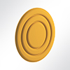 Vorschau QP Circle Akustikpaneele Akustikplatten Schallabsorber Ø120cm Orange 0120 Gelb 0053
