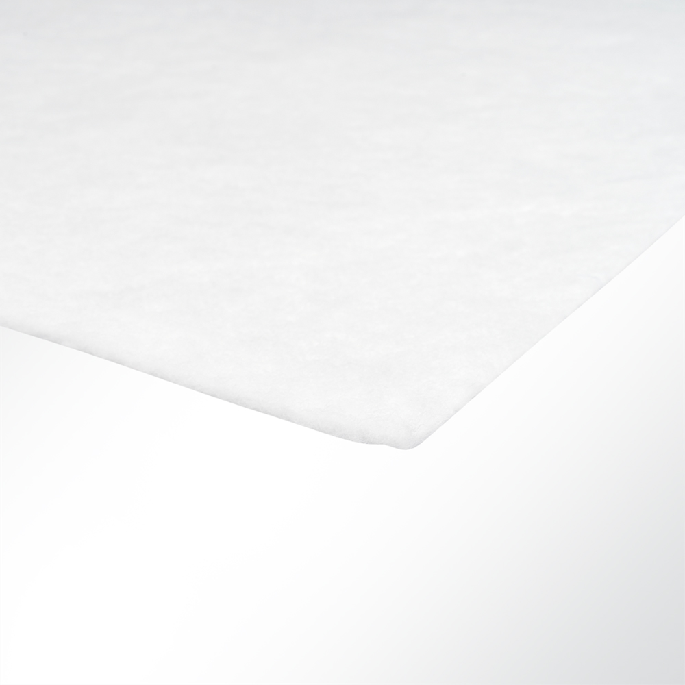 Artikelbild Kaschierte Polsterwatte klettfähig weiß 100g/m² Breite 150cm Stärke 10mm