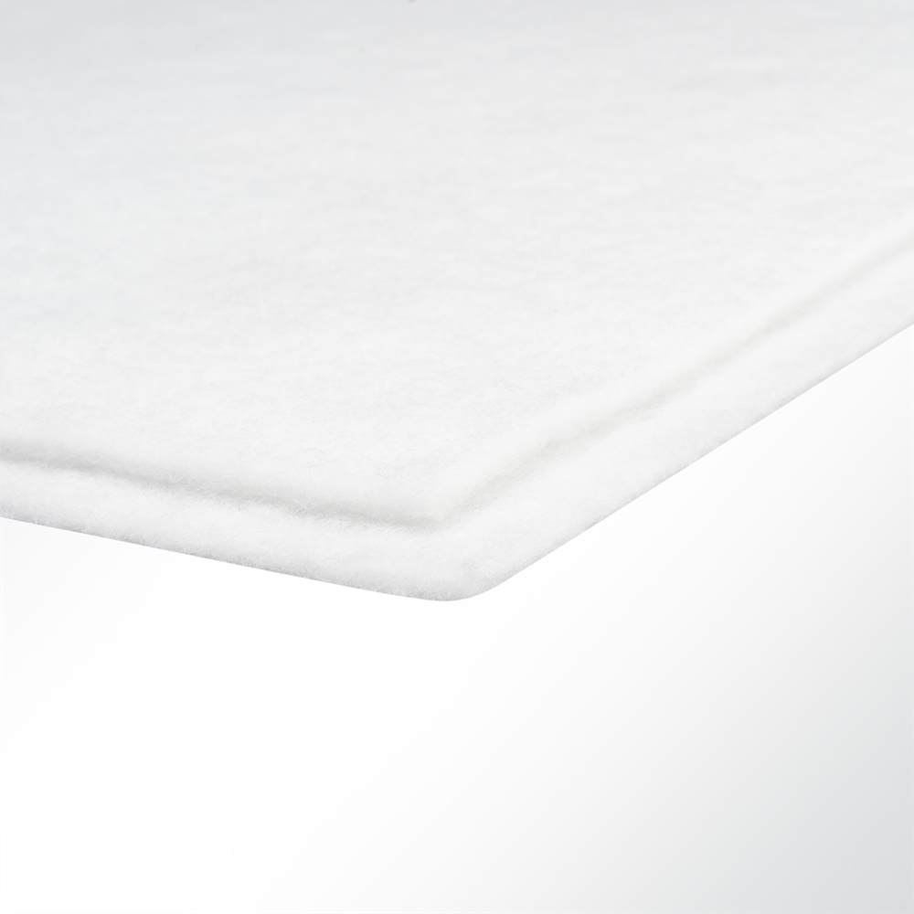 Artikelbild Kaschierte Polsterwatte klettfähig weiß 100g/m² Breite 150cm Stärke 10mm