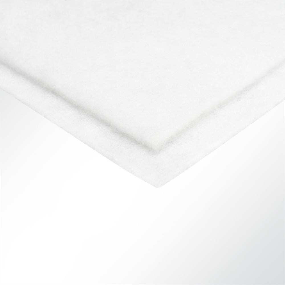 Artikelbild Kaschierte Polsterwatte klettfähig weiß 100g/m² Breite 150cm Stärke 10mm