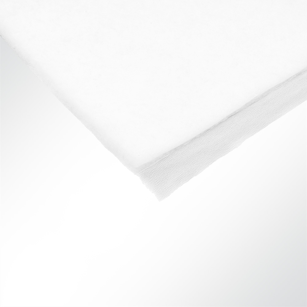 Artikelbild Kaschierte Polsterwatte klettfähig weiß 200g/m² Breite 150cm Stärke 20mm