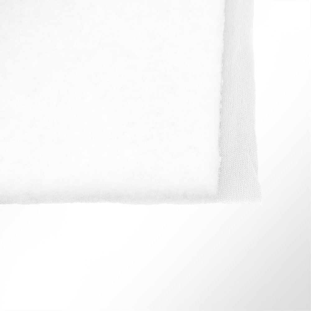 Artikelbild Kaschierte Polsterwatte klettfähig weiß 200g/m² Breite 150cm Stärke 20mm