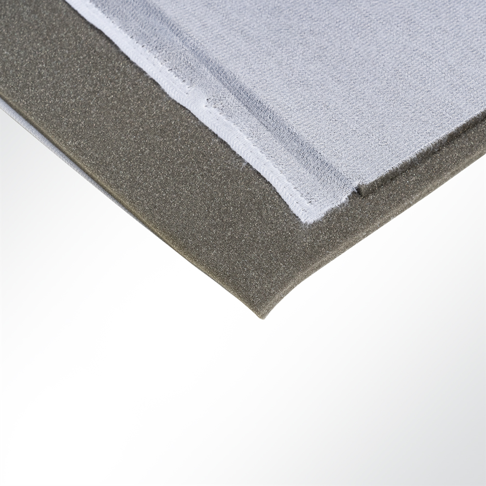 Artikelbild Auto Schaumstoff RG 25 anthrazit kaschiert weiß 5mm Breite 150cm