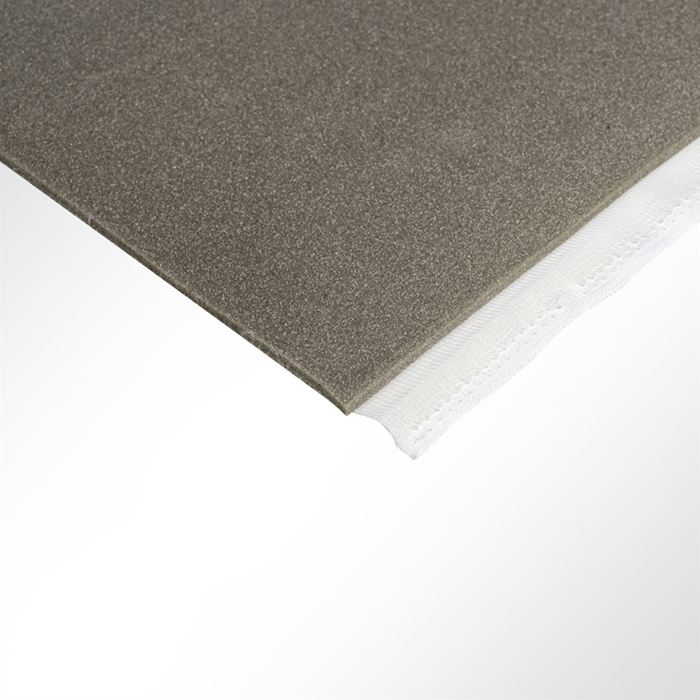 Auto Schaumstoff RG 25 anthrazit kaschiert weiß 5mm Breite 150cm