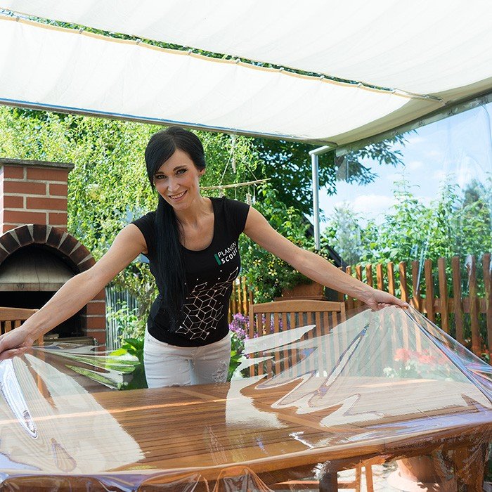 Tischschutzfolie Tischfolie transparente Tischdecke 1mm