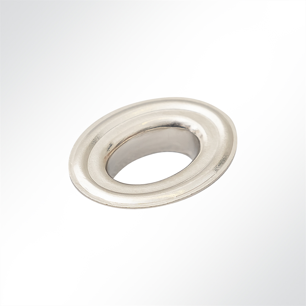 Artikelbild Drehverschluss Messing vernickelt mit Gegenplatte und Ovalöse 32x13x9,5mm