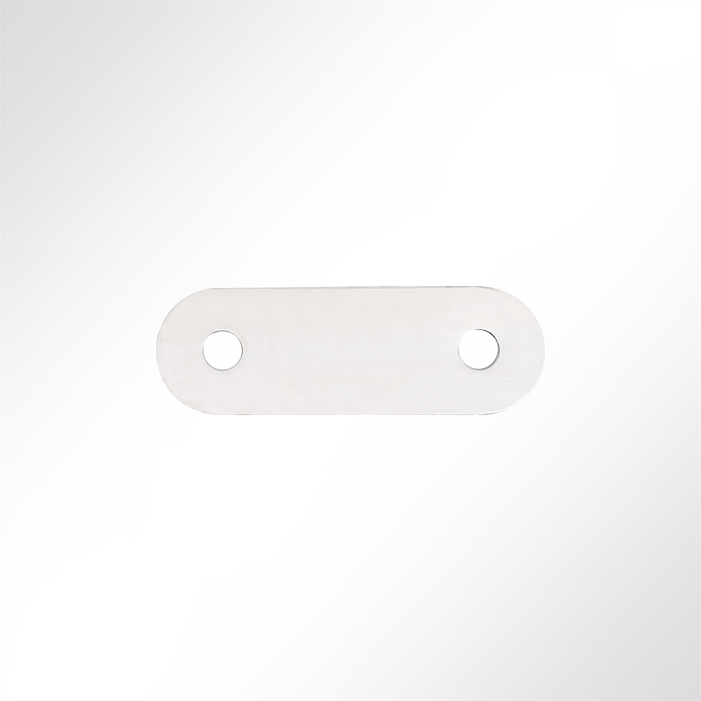 Artikelbild Gegenplatte Messing vernickelt 42x12mm