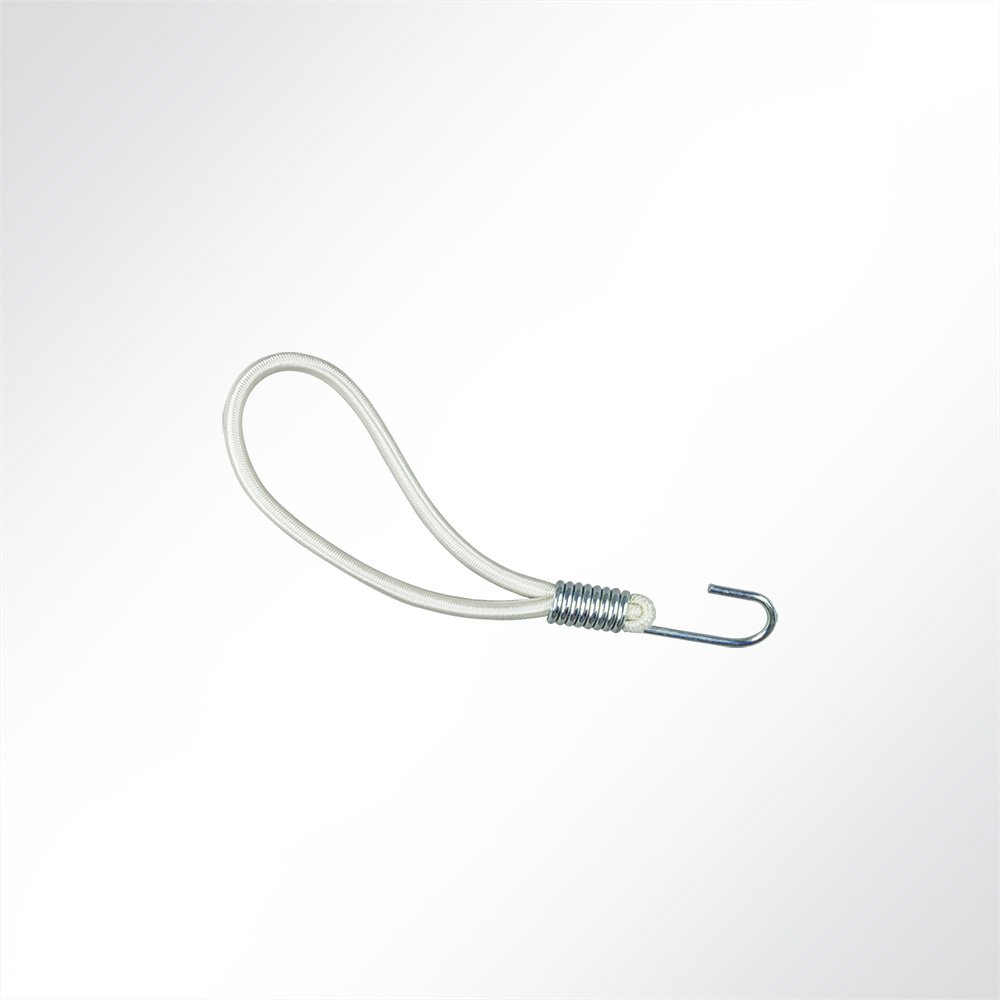 Artikelbild Expanderschlingen Planenspanner mit Spiralhaken 20cm weiß