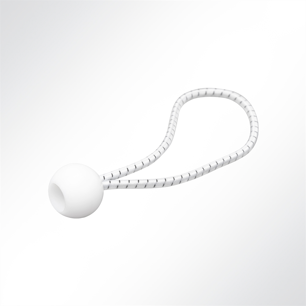 Artikelbild Expanderschlingen schwarz/weiß 15cm mit weißer Kugel