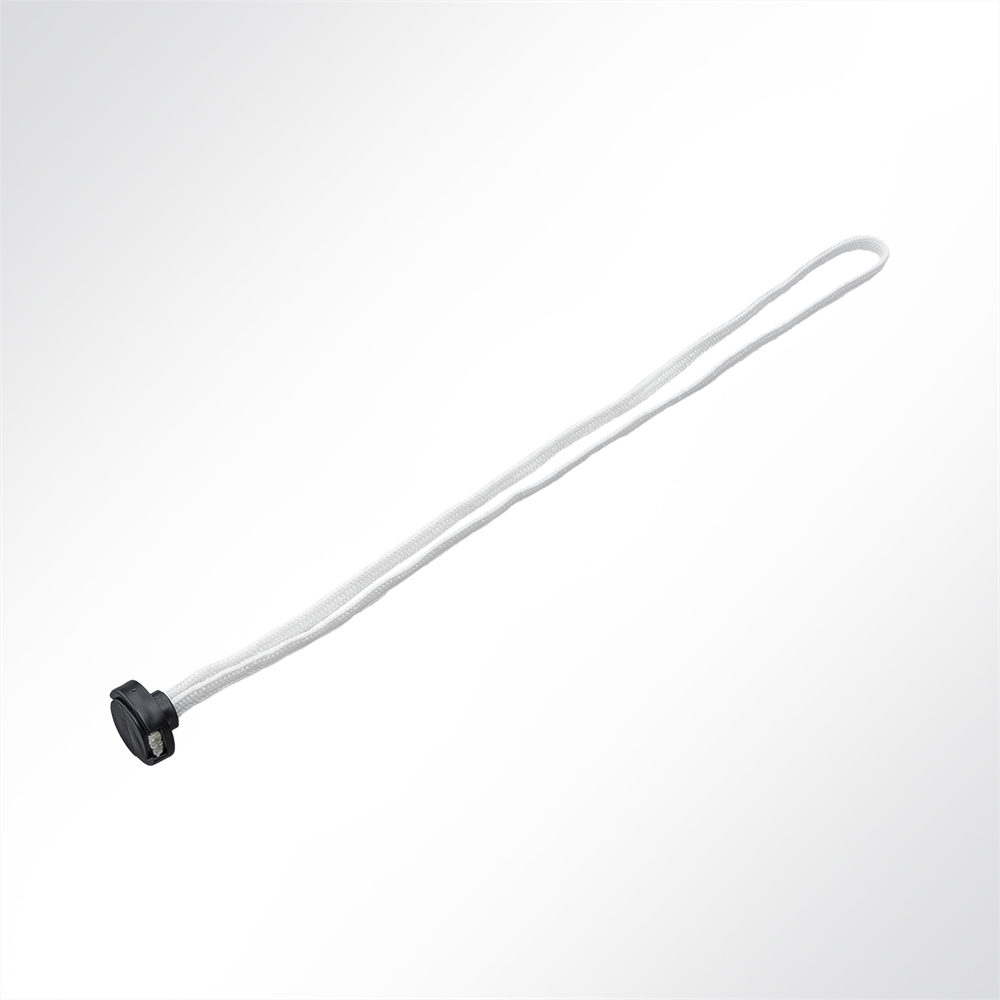 Artikelbild Spanngummi mit Knopf weiß/schwarz 450mm