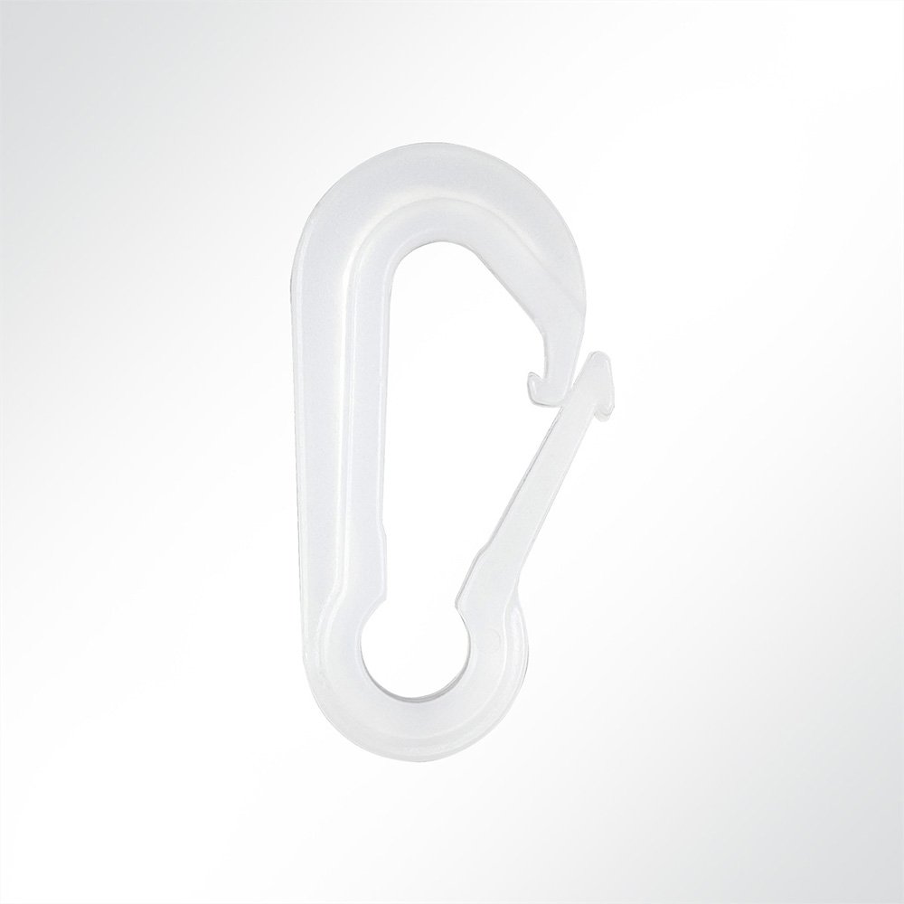 Artikelbild Karabiner aus Kunststoff für Expanderseil 6mm weiss