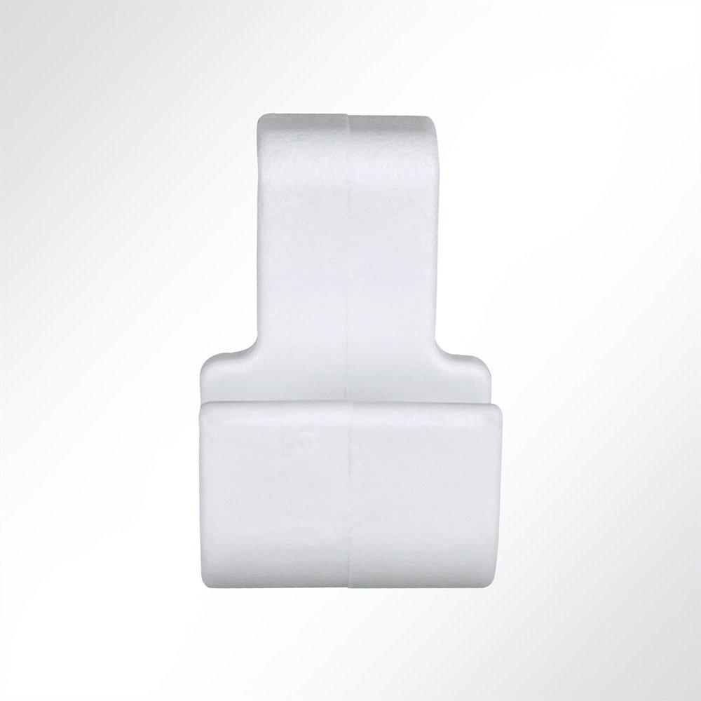 Artikelbild Kunststoff S-Haken asymmetrisch weiß 41x25