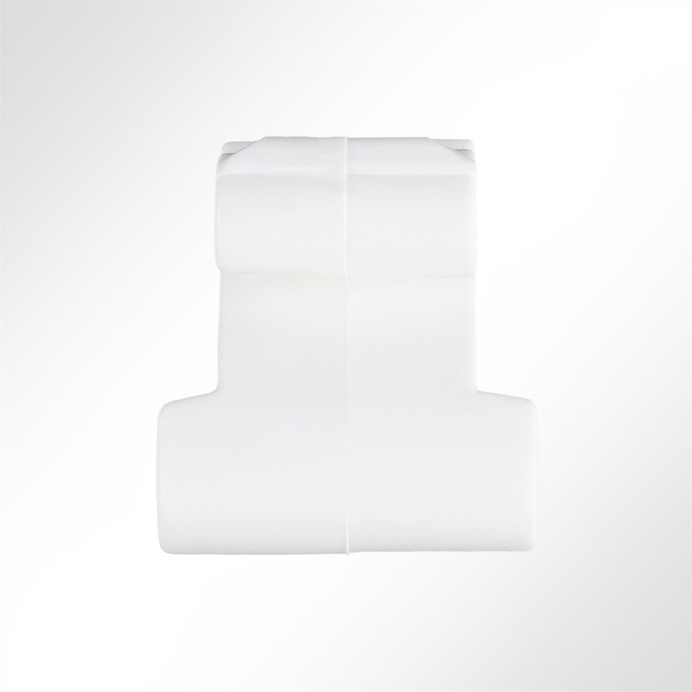 Artikelbild Kunststoff S-Haken asymmetrisch verstärkt weiß 41x37