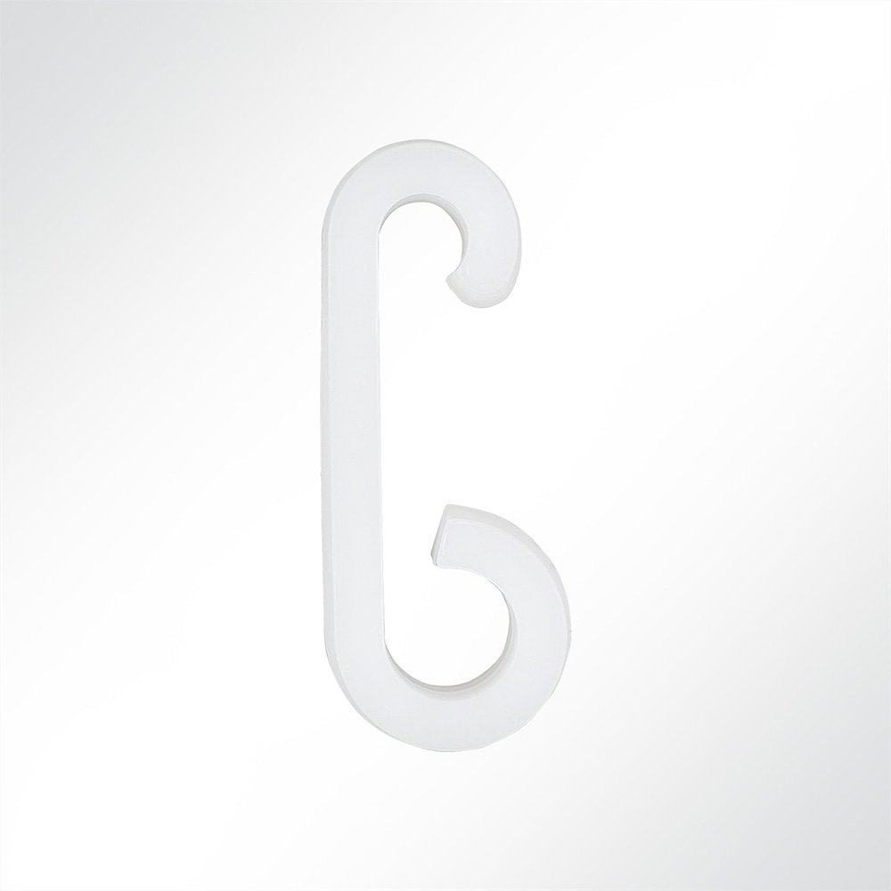 Artikelbild Kunststoff Haken für Expanderseil 6-8mm weiß