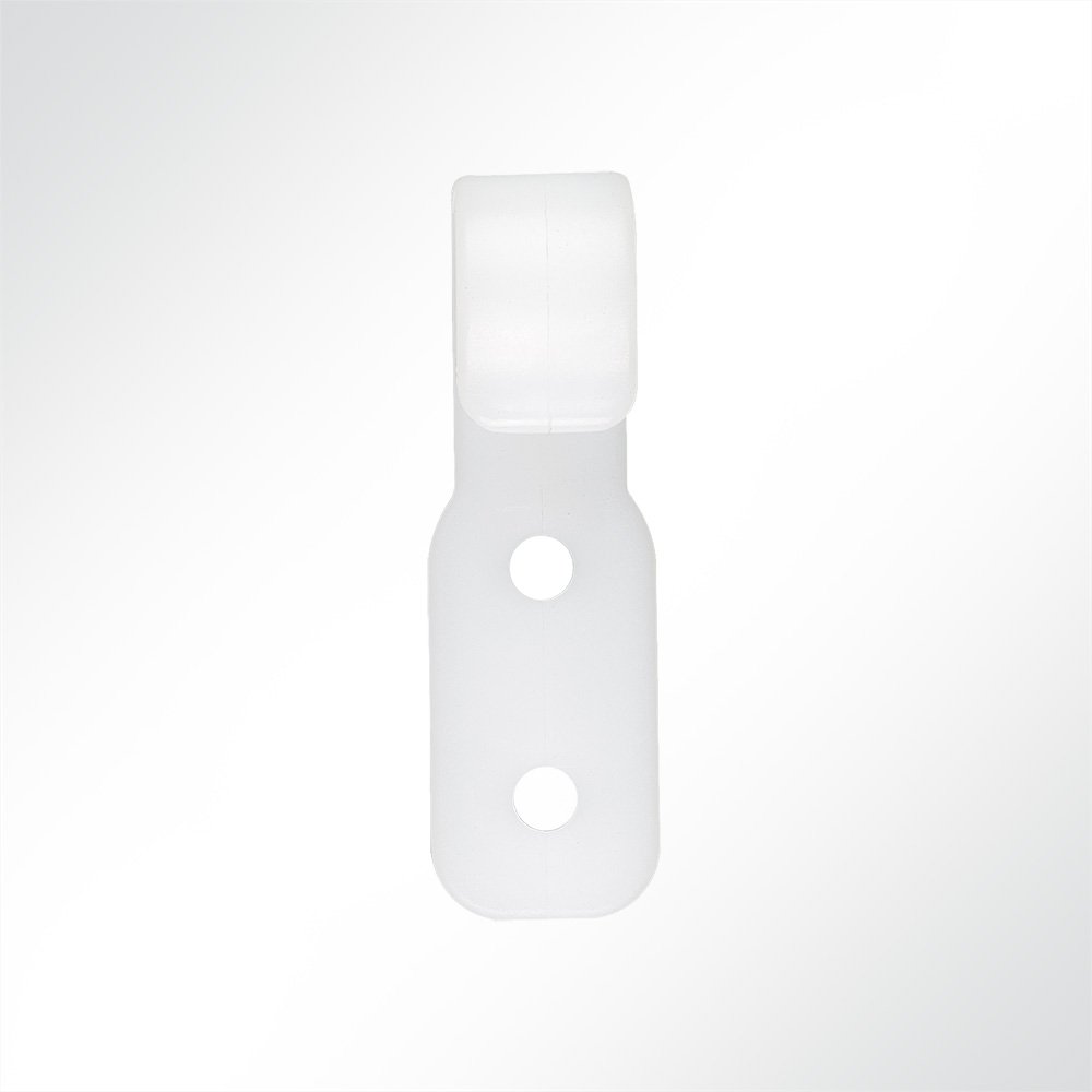 Artikelbild Planenhaken Kunststoff offen weiß 63x20