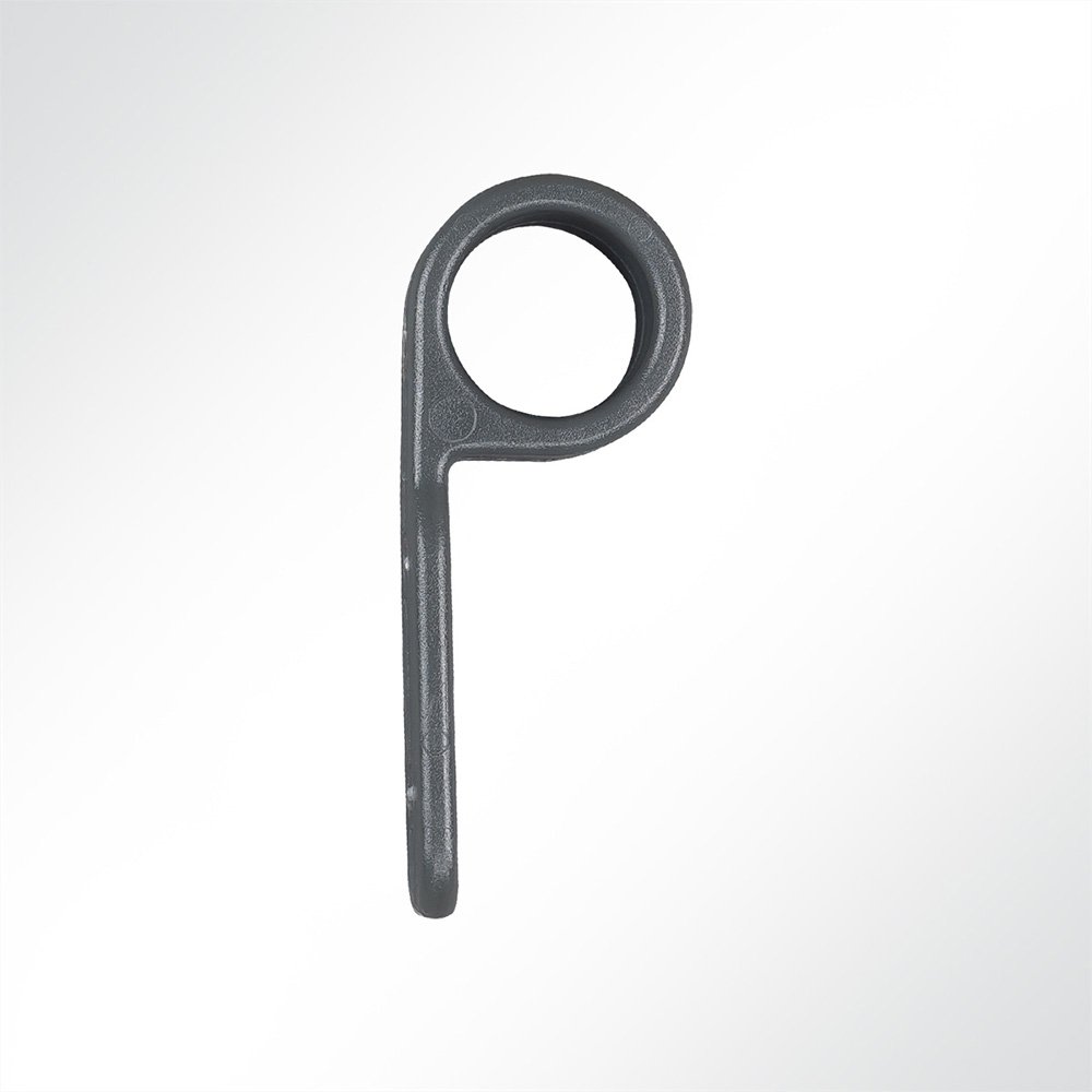 Artikelbild Planenhaken geschlossen für Ø 4-12mm Seil grau