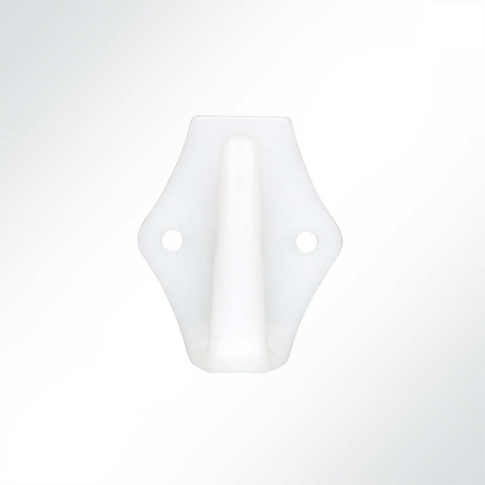 Artikelbild 2 Loch Planenhaken mit Ring aus Nylon weiß