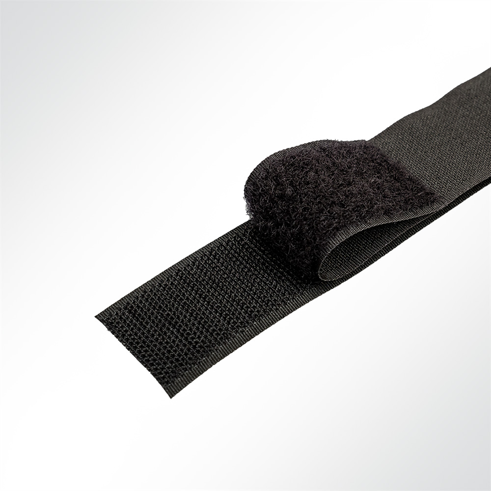 Artikelbild Klettband Haken- und Flauschband zum Nähen schwarz - Breite 20mm