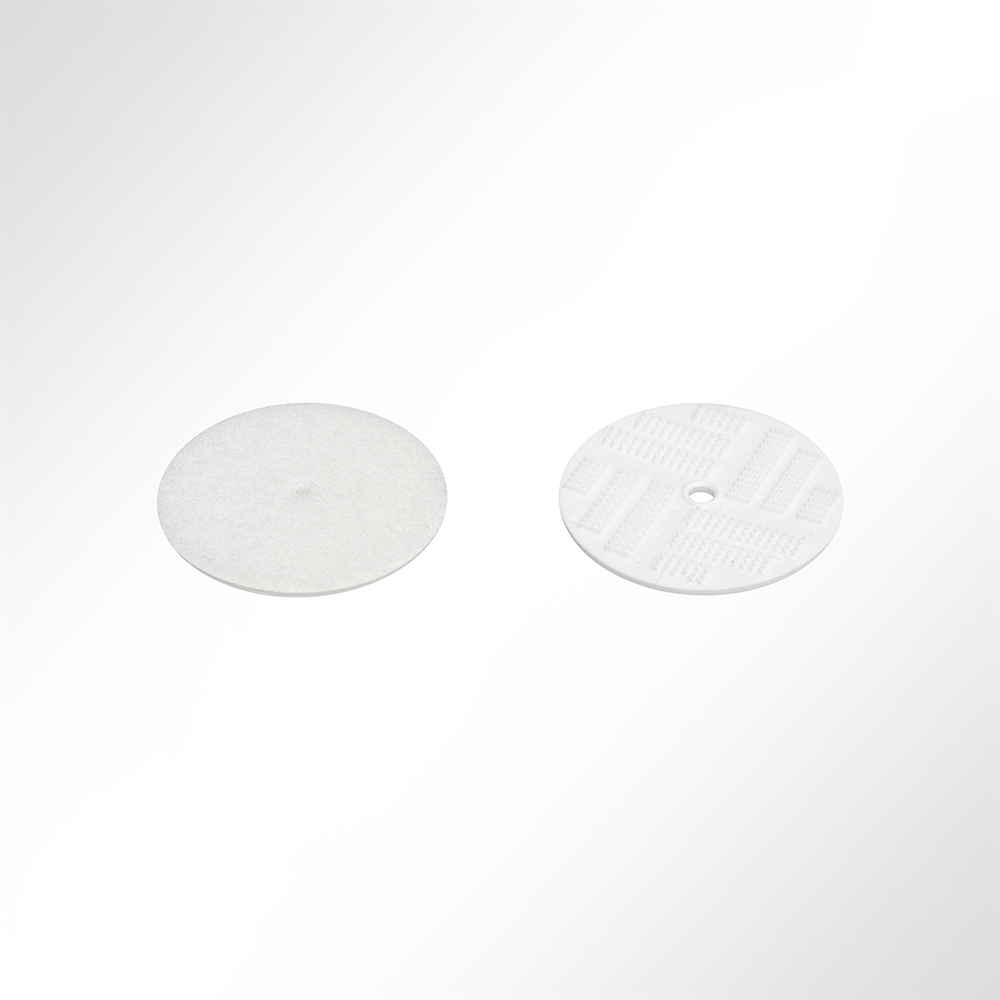 Artikelbild Klettscheiben weiß Flausch und Haken