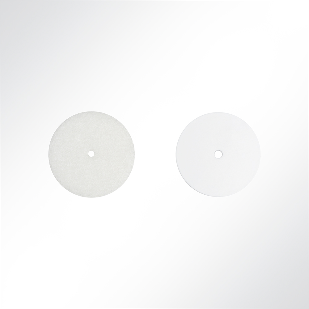 Artikelbild Klettscheiben weiß Flausch und Haken