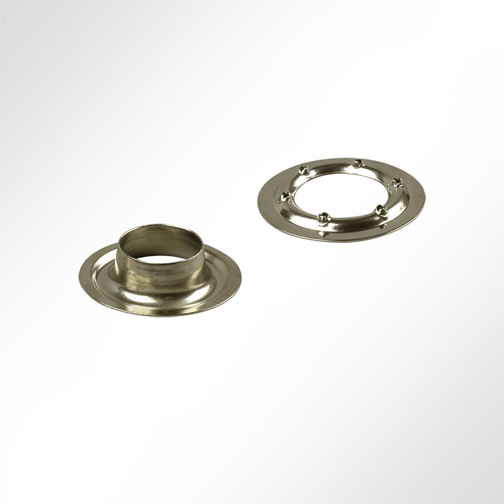 Artikelbild Rundöse messing vernickelt für Plane 25mm Öse