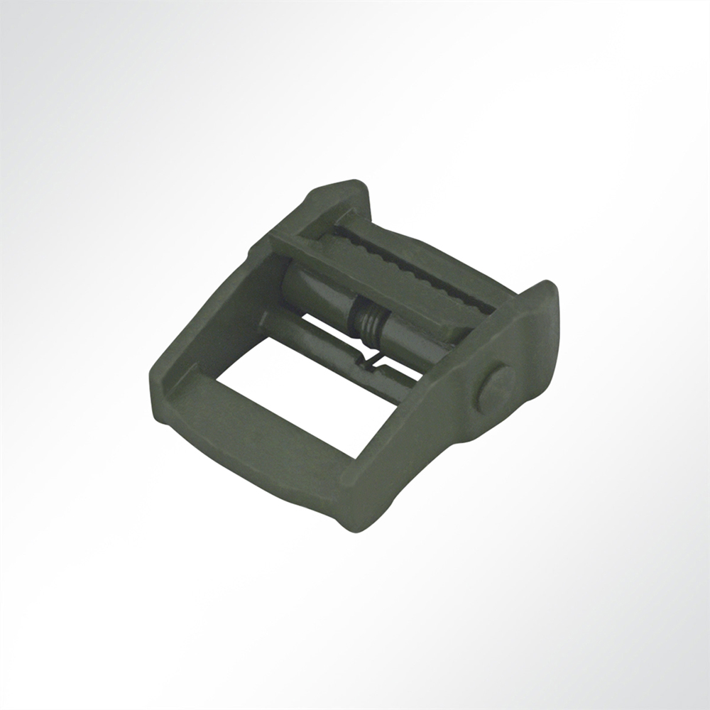 Artikelbild Verzinkte Klemmschnalle Gurtschnalle 25mm, 250kg militärgrün