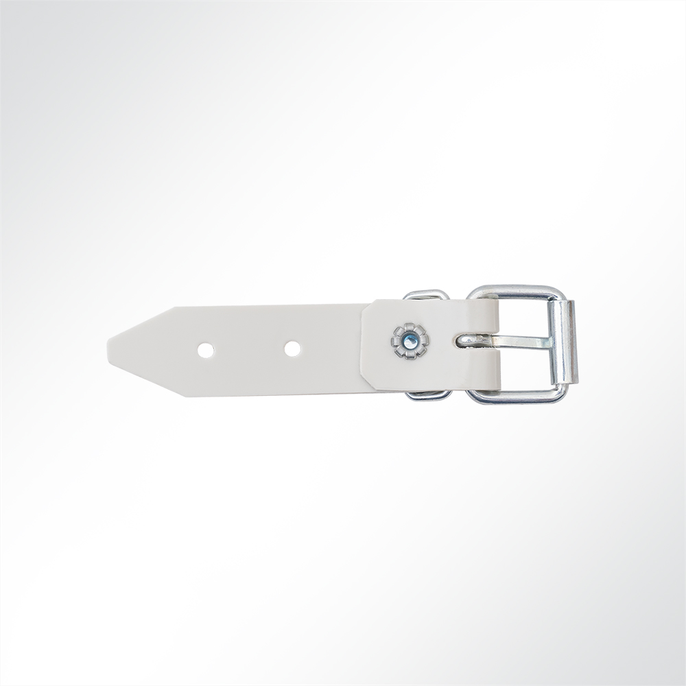 Artikelbild Schnallkappe Riemen Rollschnalle für Anhänger-Planen hellgrau