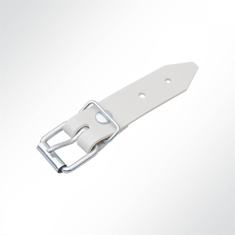 Artikelbild Schnallkappe Riemen Rollschnalle für Anhänger-Planen hellgrau