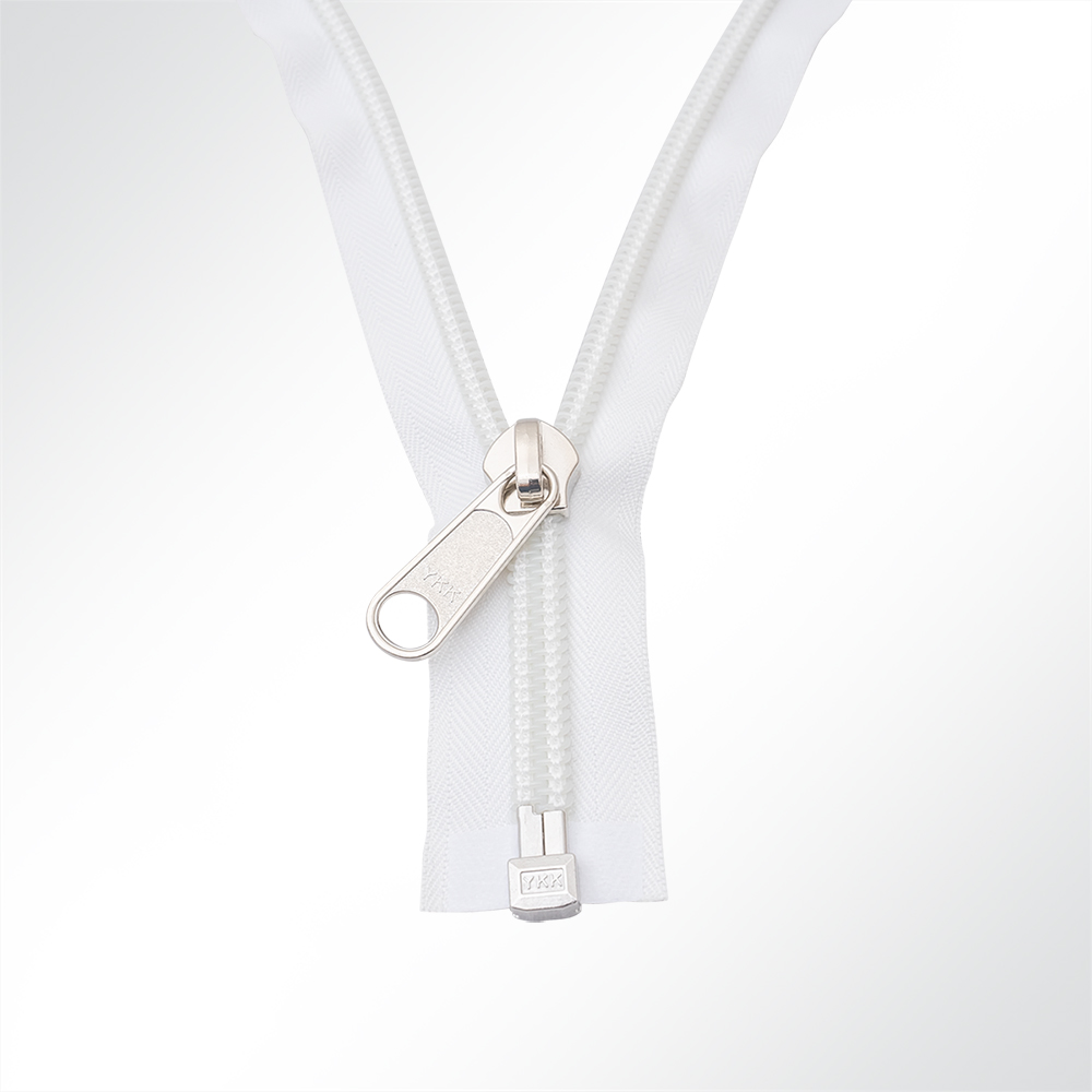Artikelbild YKK® 10C Reißverschluss Zeltreisser, Spiral, teilbar, weiß, Länge 70cm