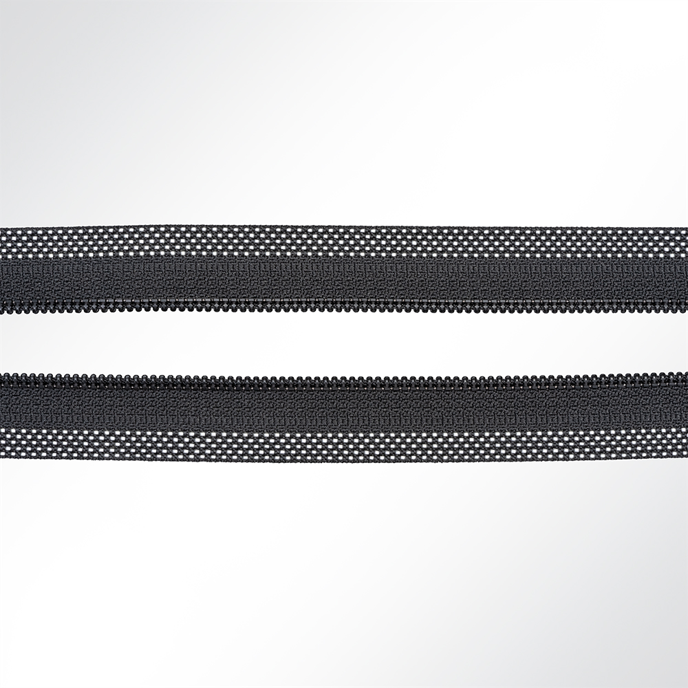 Artikelbild Halbketten Reißverschluss für Jalousien CT04 zum HF-Schweißen Meterware schwarz