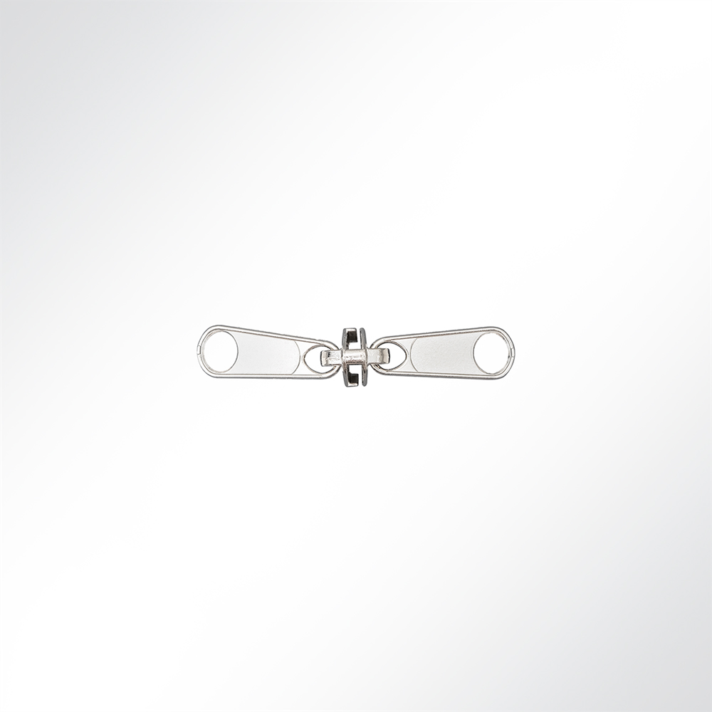 Artikelbild Doppelschieber CT08 vernickelt für Spiralreißverschluss