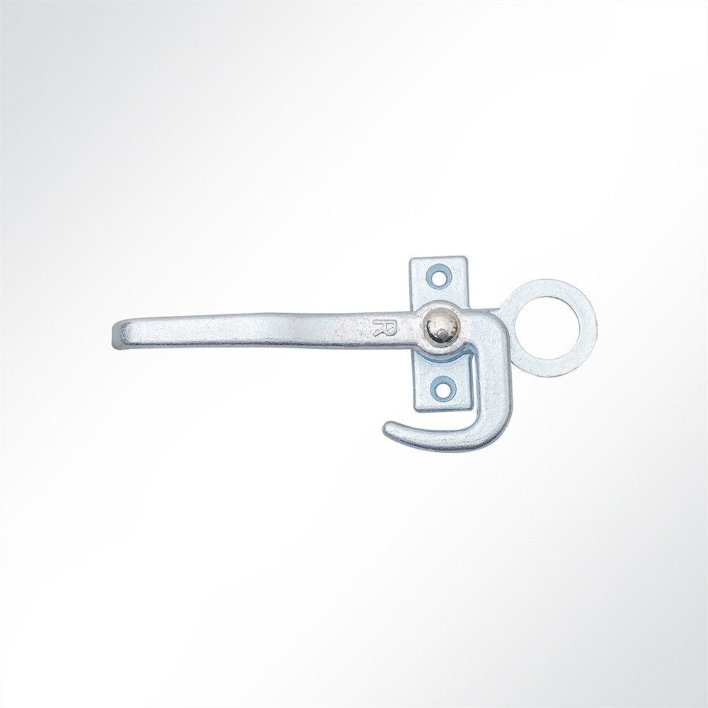 Artikelbild Winkelhebelverschluss verzinkt Bordwandverschluss mit Einfallöse Gegenplatte rechts