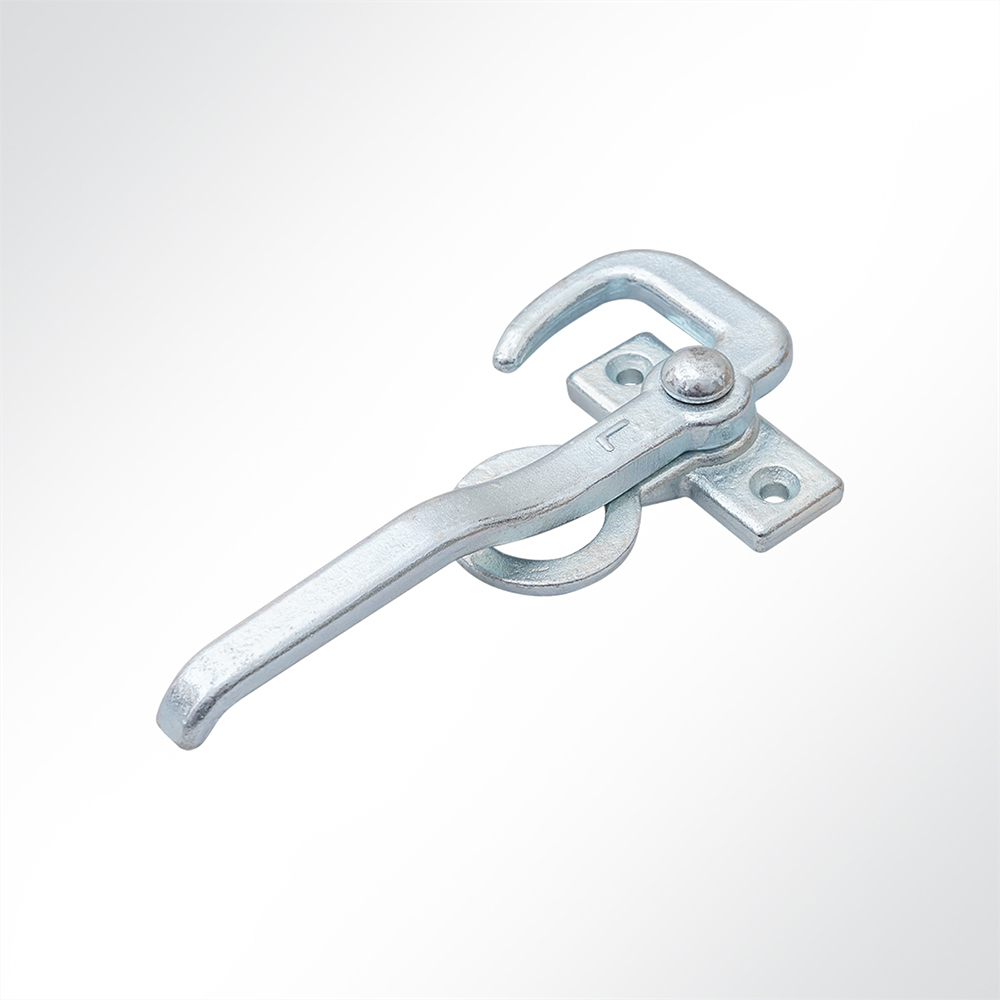 Artikelbild Winkelhebelverschluss verzinkt Bordwandverschluss mit Einfallöse Gegenplatte rechts