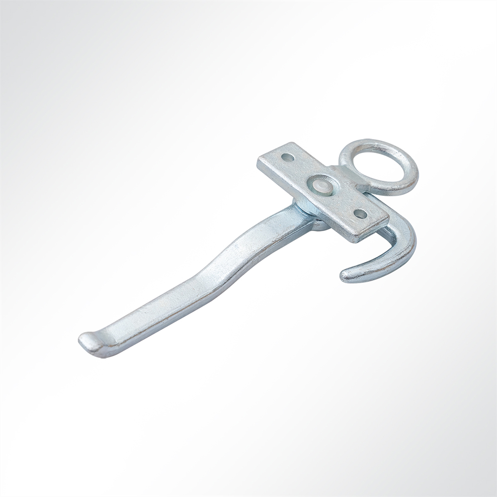 Artikelbild Winkelhebelverschluss verzinkt Bordwandverschluss mit Einfallöse Gegenplatte rechts