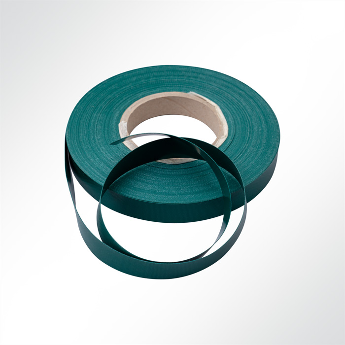 Einfassband Polyester beidseitig PVC beschichtet B1 Breite 20mm Dunkelgrün