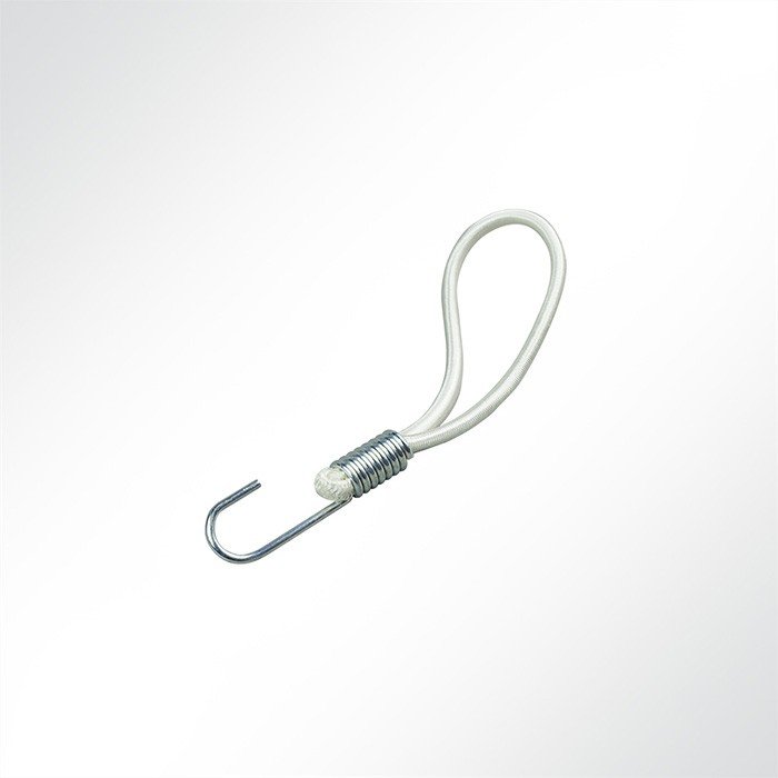 Spanngummi Planenspanner mit Spiralhaken weiß