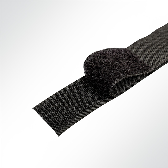 Klettband Industriequalität zum Nähen schwarz Breite 20-100mm