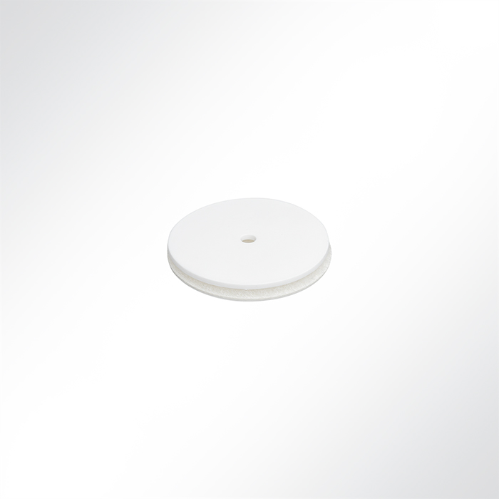 Klettscheiben weiß Flausch und Haken